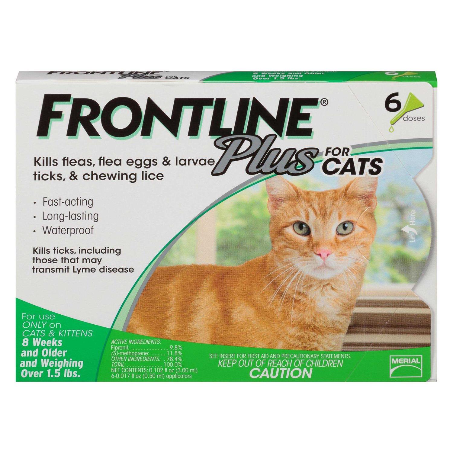 Frontline Plus Flea & Tick for Cats - Healthber
