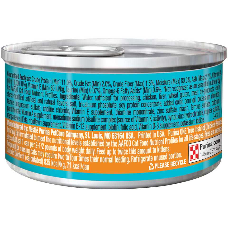 Purina ONE True Instinct Wet Cat Food Chicken - Healthber