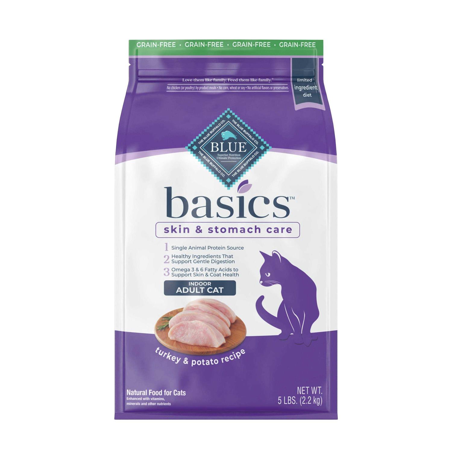 BLUE Basics Grain-Free Adult Indoor Dry Cat Food - Healthber