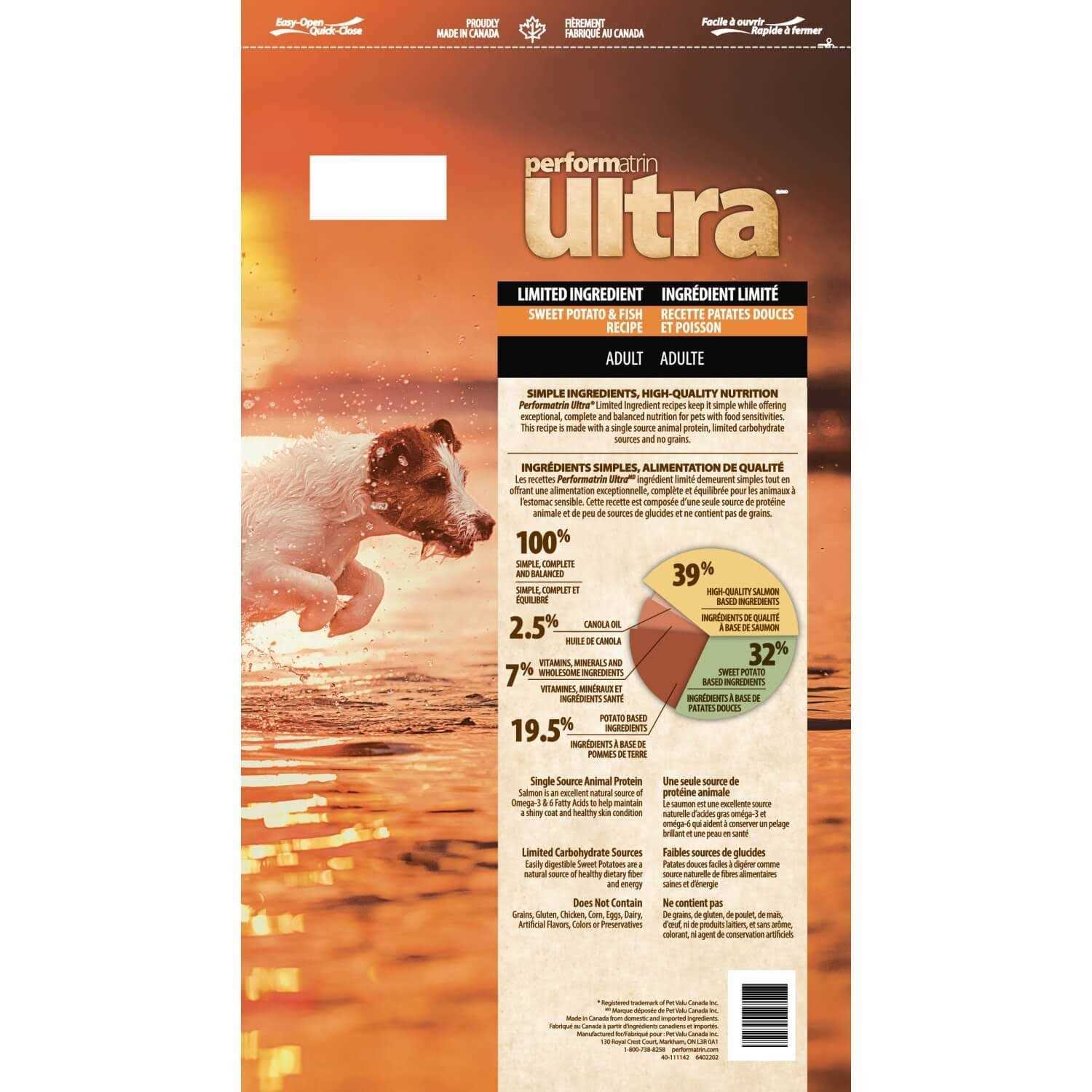Performatrin Ultra Limited Ingredient Sweet Potato & Fish Adult Dog Food - Healthber