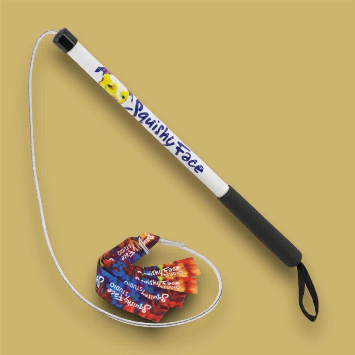 Squishy Face Studio Flirt Pole V2 Dog Toy with Lure - Healthber