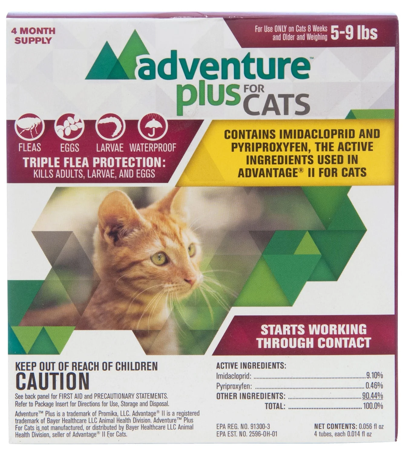 Adventure Plus for Cats, 4-pack - Healthber