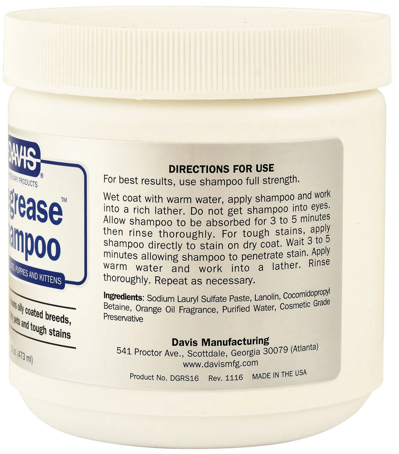 Davis Degrease Shampoo - Healthber