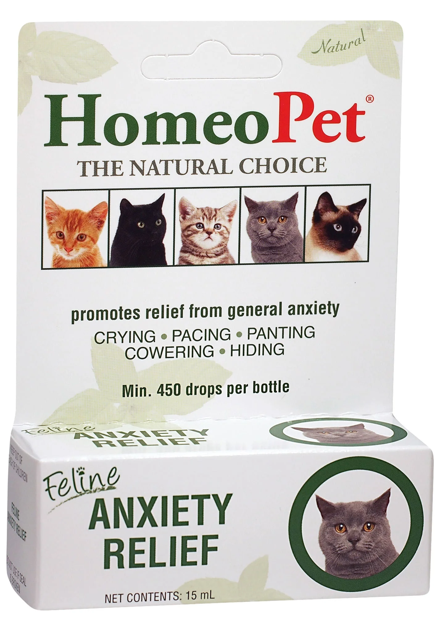 HomeoPet Anxiety Relief Feline, 15 mL - Healthber