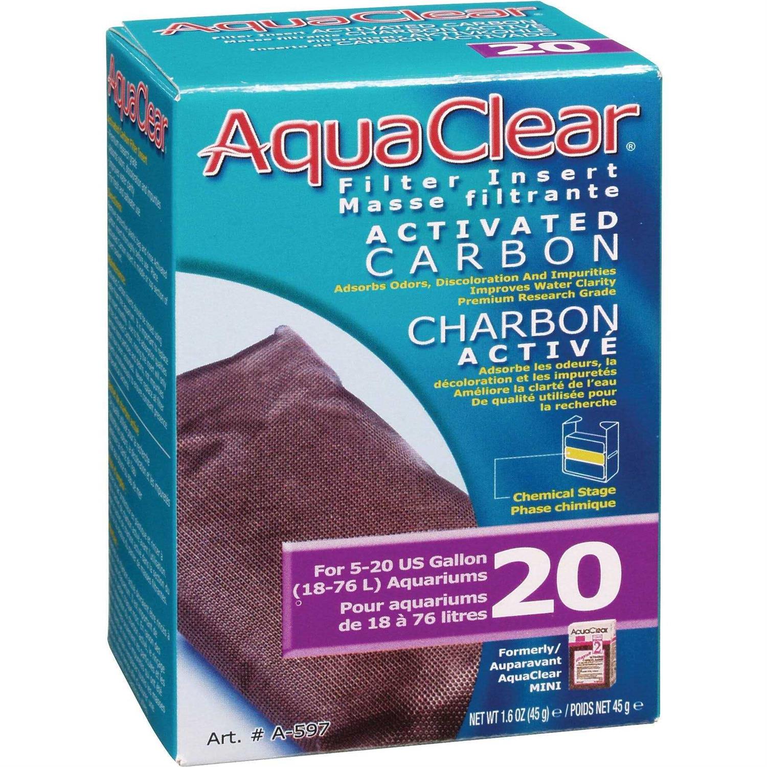 Aquaclear 20 Activated Carbon Filter Insert - Healthber