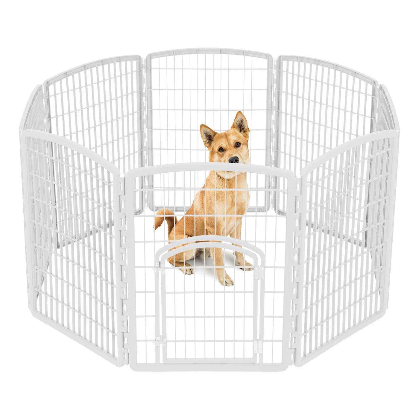 Iris Exercise 8-Panel Pet Playpen with Door - Healthber