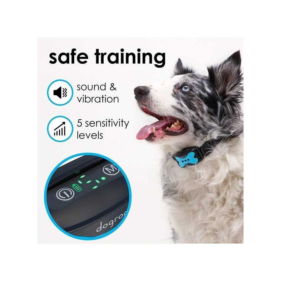 DogRook Rechargeable Dog Bark Collar Humane No Shock Barking Collar - Healthber