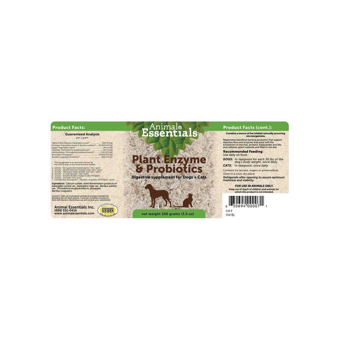 Animal Essentials Plant Enzyme & Probiotics - Healthber