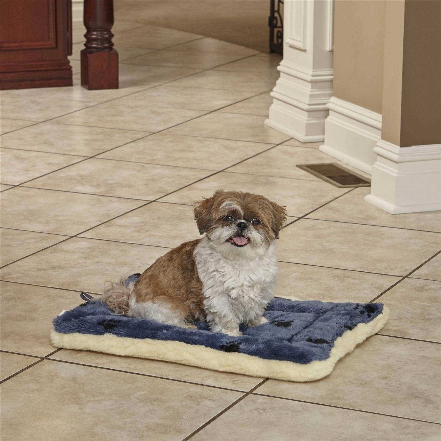 Midwest Reversible Paw-Print Pet Bed - Healthber
