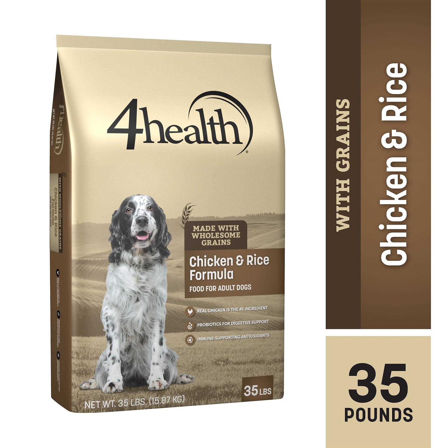 4health with Wholesome Grains Adult Chicken and Rice Formula Dry Dog Food 6009468 - Healthber
