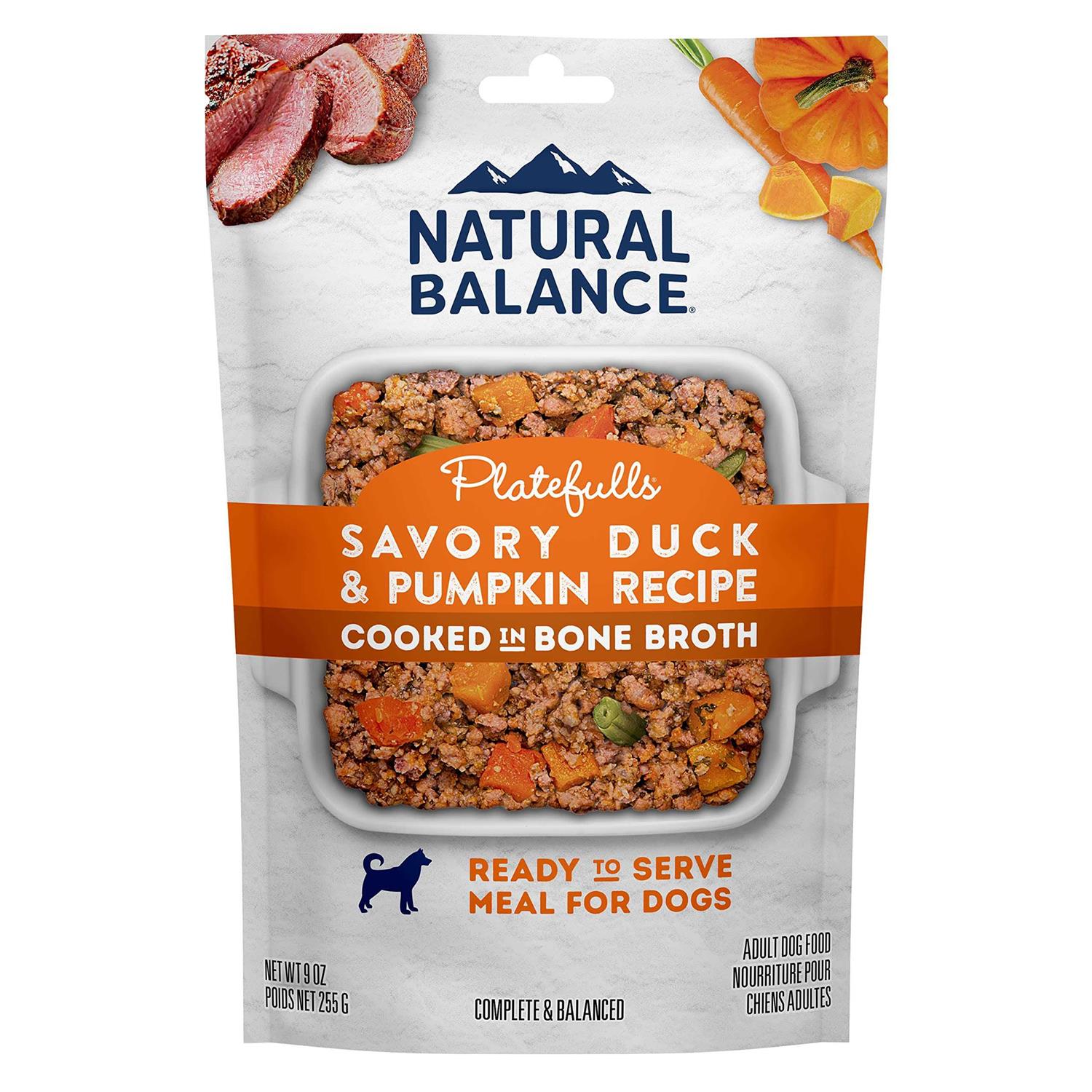 Natural Balance Platefulls Savory Duck & Pumpkin Recipe Wet Dog Food - Healthber