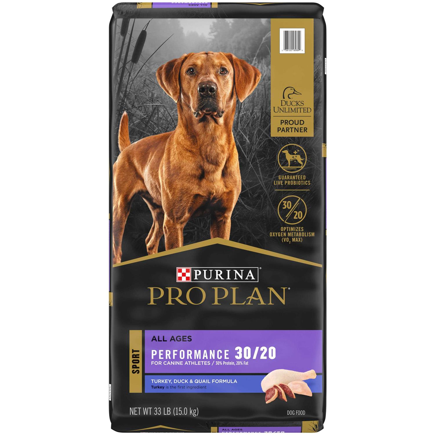 Purina Pro Plan Sport Performance 30/20 Turkey Duck & Quail Formula Dry Dog Food - Healthber