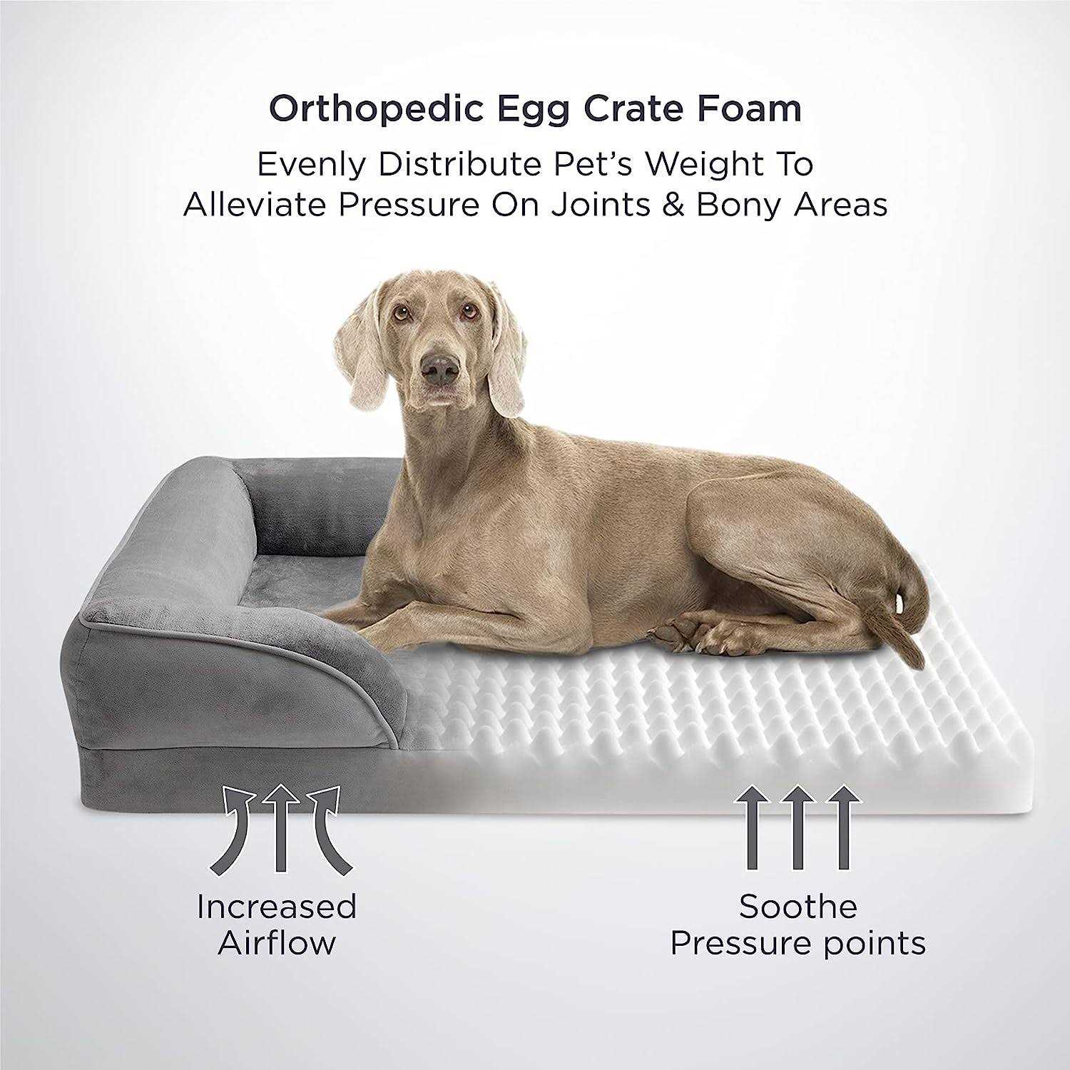 Bedsure Orthopedic Dog Bed Dogs Dog Bed Sofa Washable - Healthber