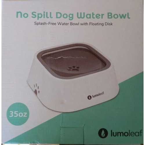 LumoLeaf Dog Water Bowl Pet Slow Water Feeder Bowl No Spill Dog Bowl - Healthber