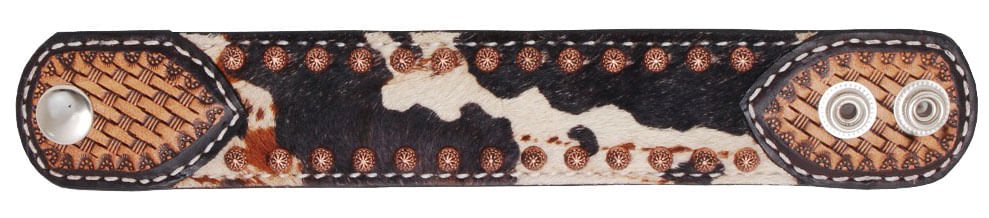 Rafter T Peppered Hide Cuff Bracelet - Healthber