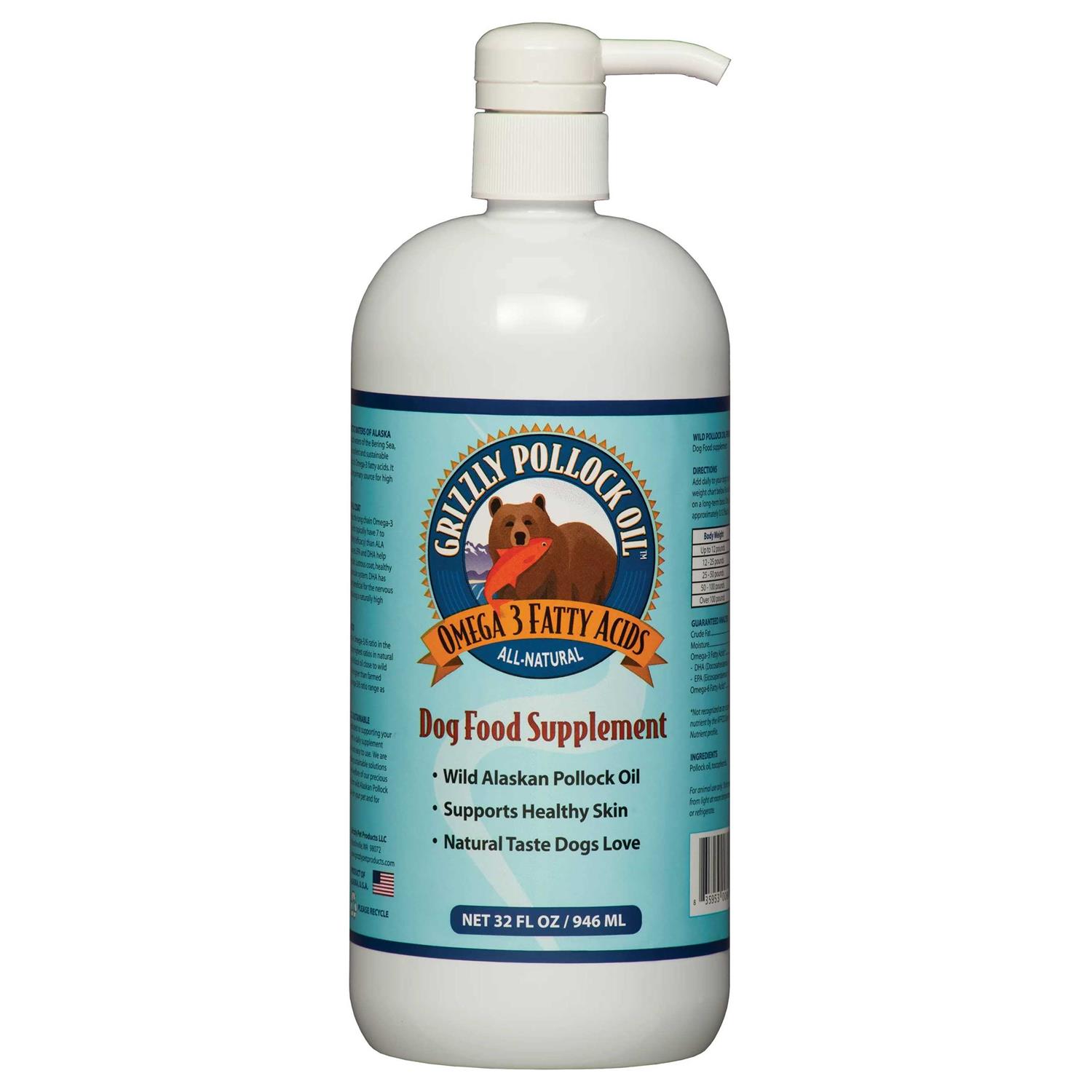 Grizzly Dog Pollock Oil - Healthber