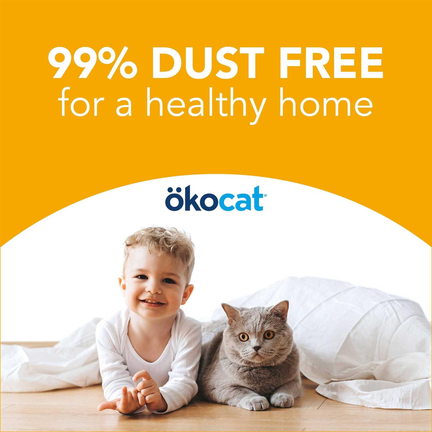 Okocat Unscented Featherweight Clumping Wood Cat Litter - Healthber