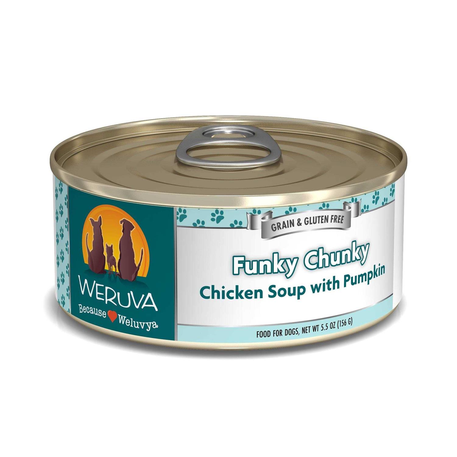 Weruva Funky Chunky Chicken Soup Canned Dog Food - Healthber