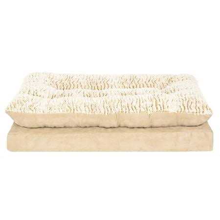 Furhaven Pet Products Embossed Faux Fur & Suede Orthopedic Pillow Top Mattress Pet Bed for Dogs & Cats - Healthber