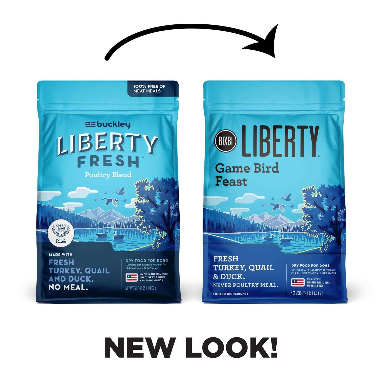 Bixbi Liberty Gamebird Feast Dry Dog Food - Healthber