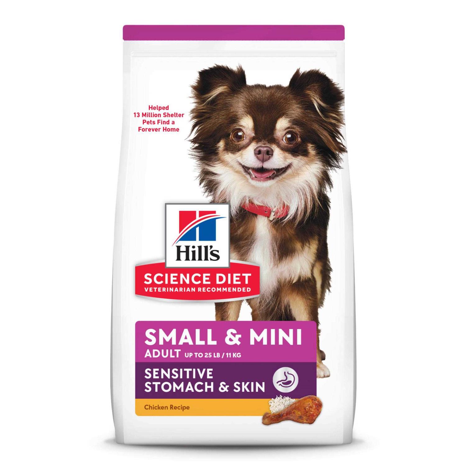 Hill’s Science Diet Adult Sensitive Stomach & Skin Small & Mini Chicken Dry Dog Food - Healthber