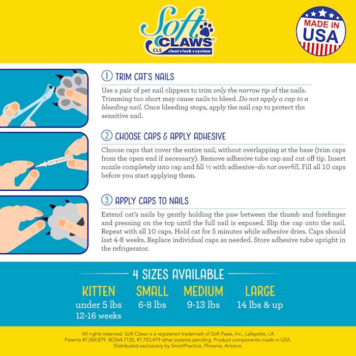 Soft Claws Nail Caps for Cats - Healthber