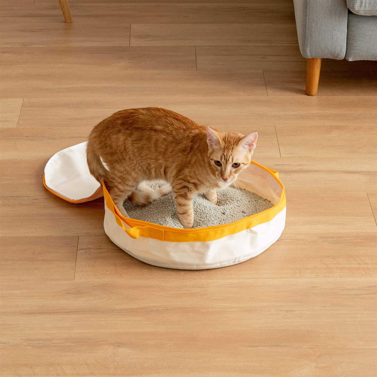 IRIS USA Travel Portable Cat Litter Pan - Healthber