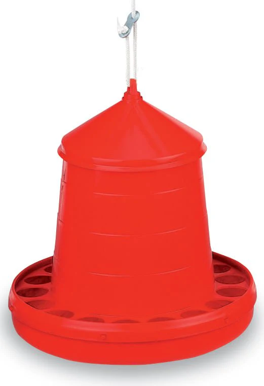 8 lb Plastic Hanging Chicken Feeder - Healthber
