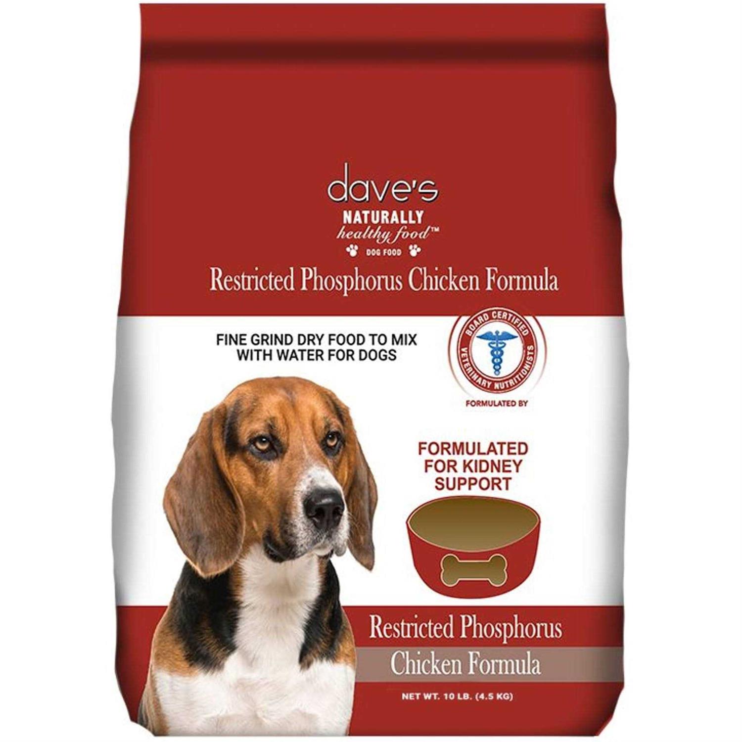 Dave’s Pet Food Kidney Support with Renal Support Chicken Formula Crumble Non-Prescription Low Phosphorus Restricted Diet Dog Food - Healthber