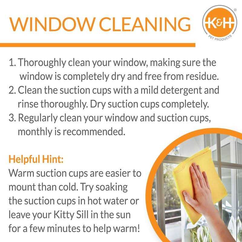 K&H EZ Mount Window Bed Kitty Sill - Healthber