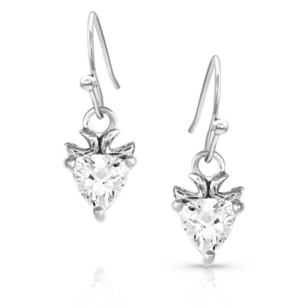 Glacial Arrowhead Crystal Earrings - Healthber