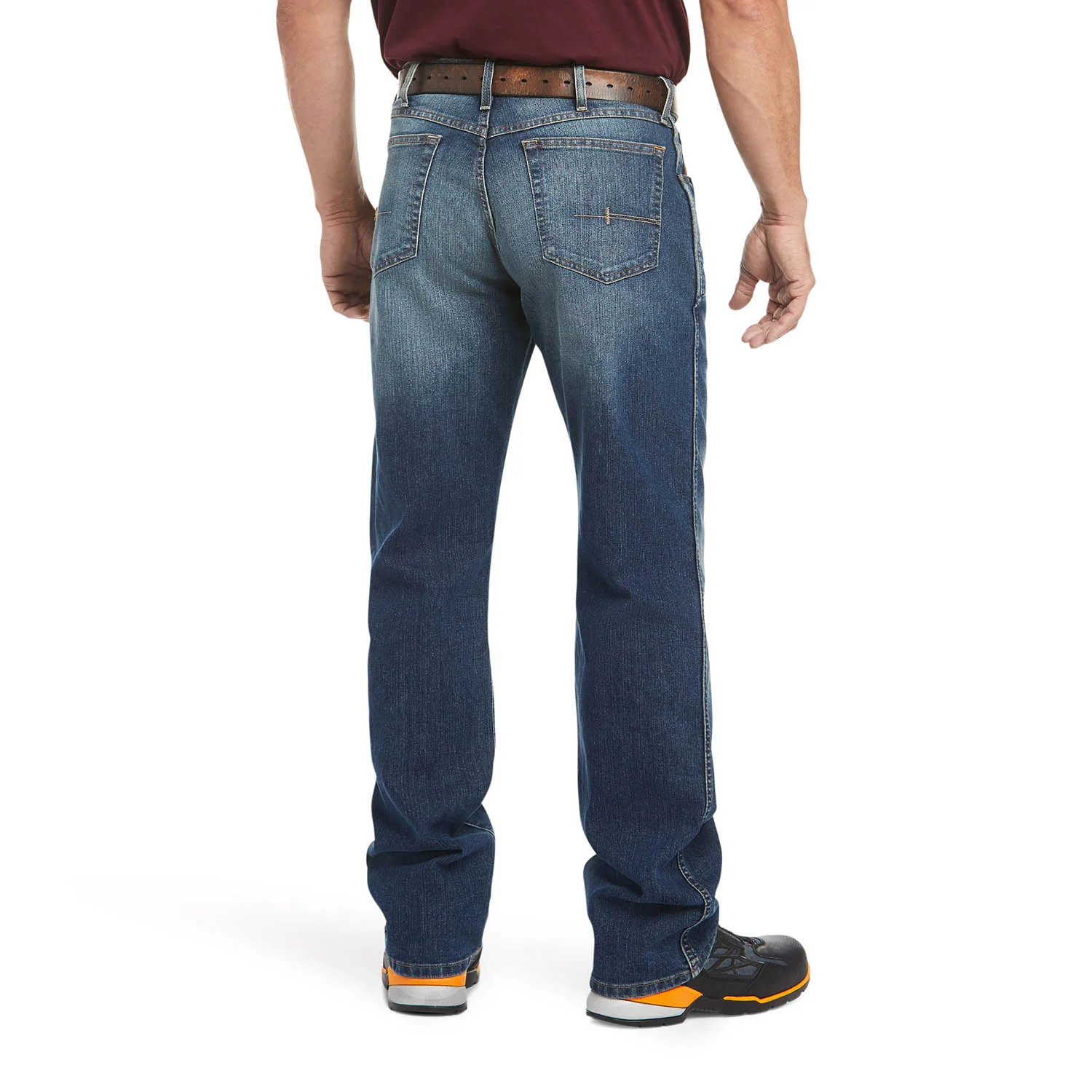 Ariat Men's Rebar M3 Loose DuraStretch Basic Stackable Straight Leg Jean - Healthber
