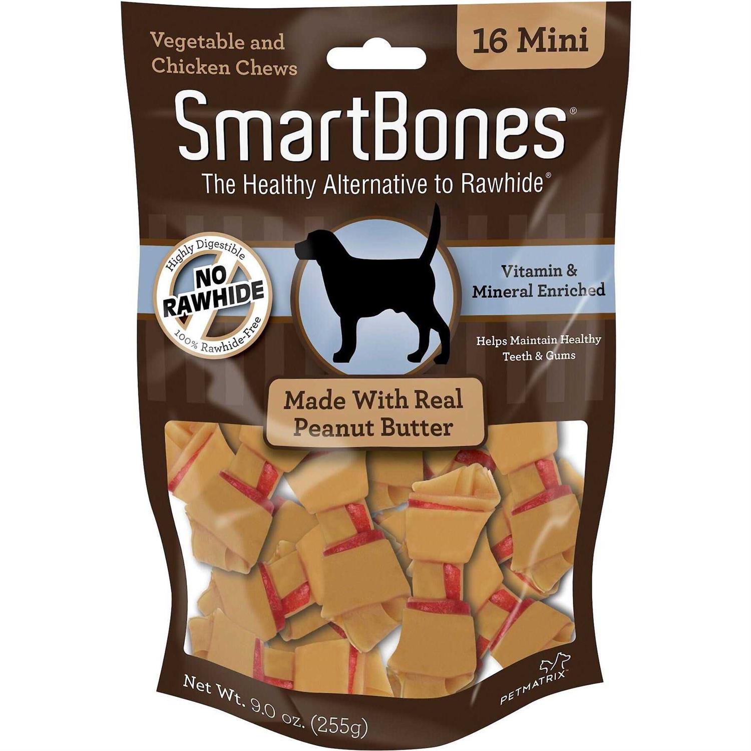 SmartBones Peanut Butter Dog Chews - Healthber