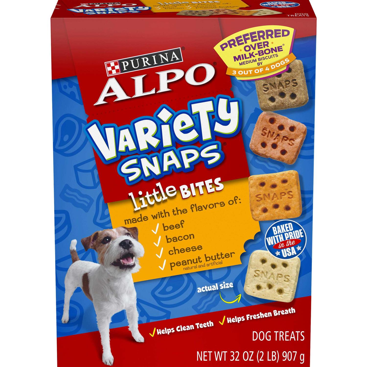 Purina Alpo Dog Treats Variety Snaps Little Bites Beef - Healthber