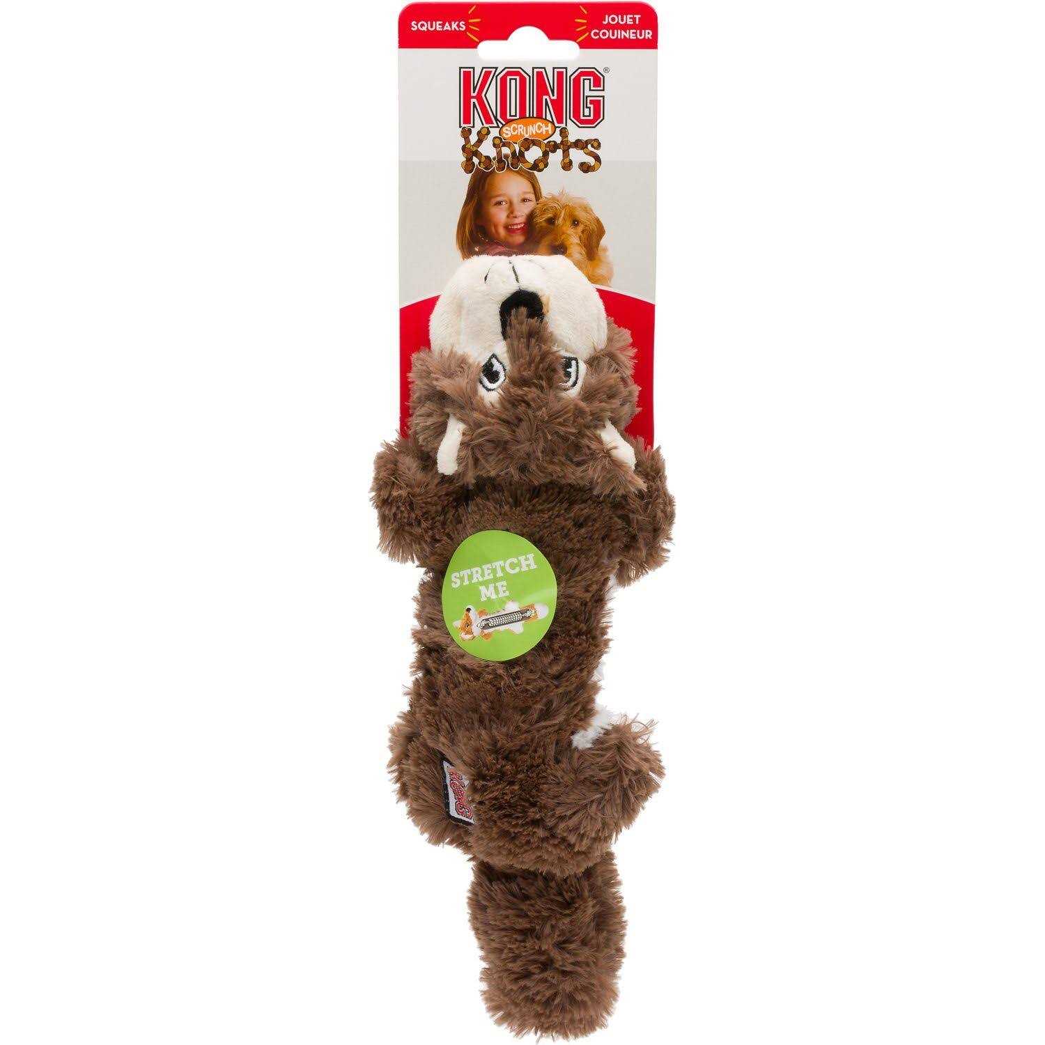 Kong Scrunch Knots Squirrel Dog Toy - Healthber