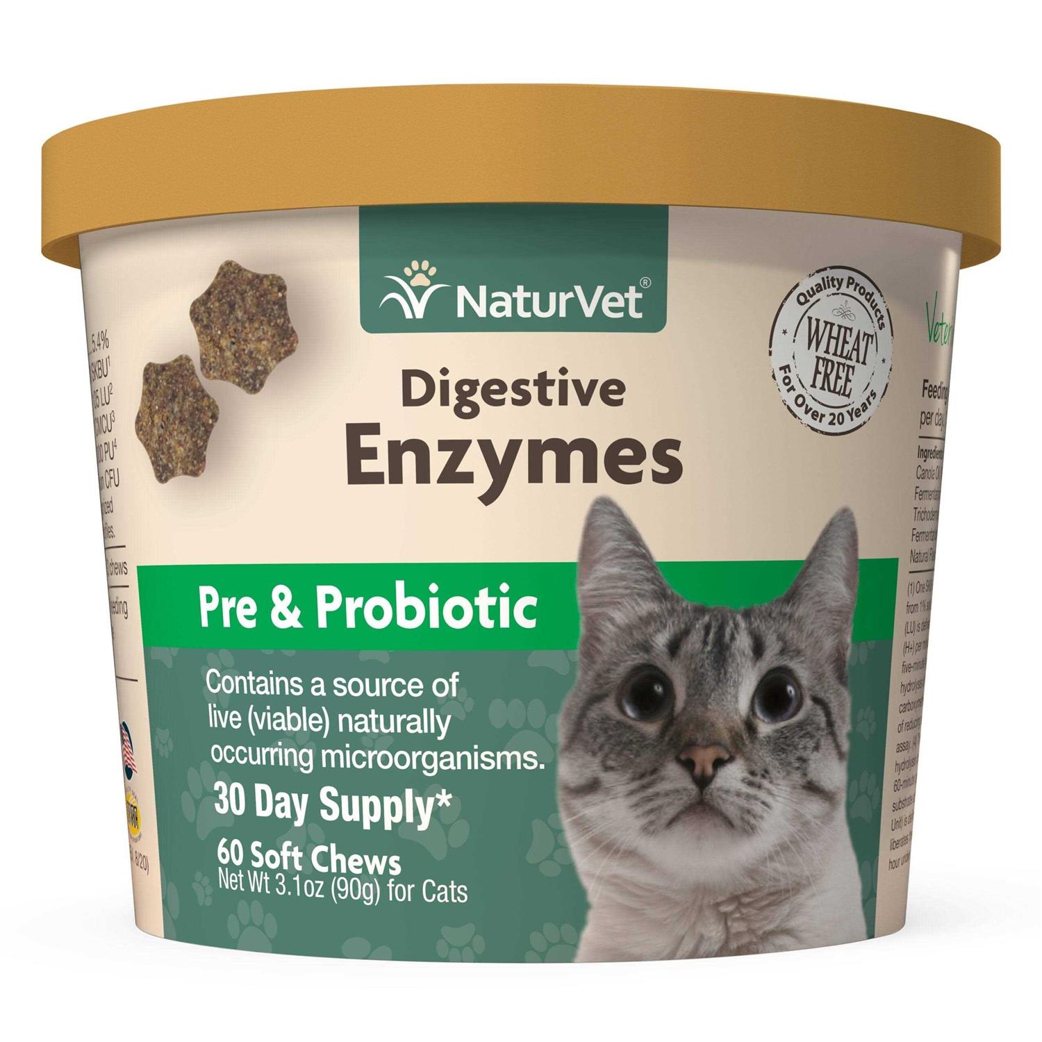 NaturVet Digestive Enzymes Plus Probiotic - Healthber