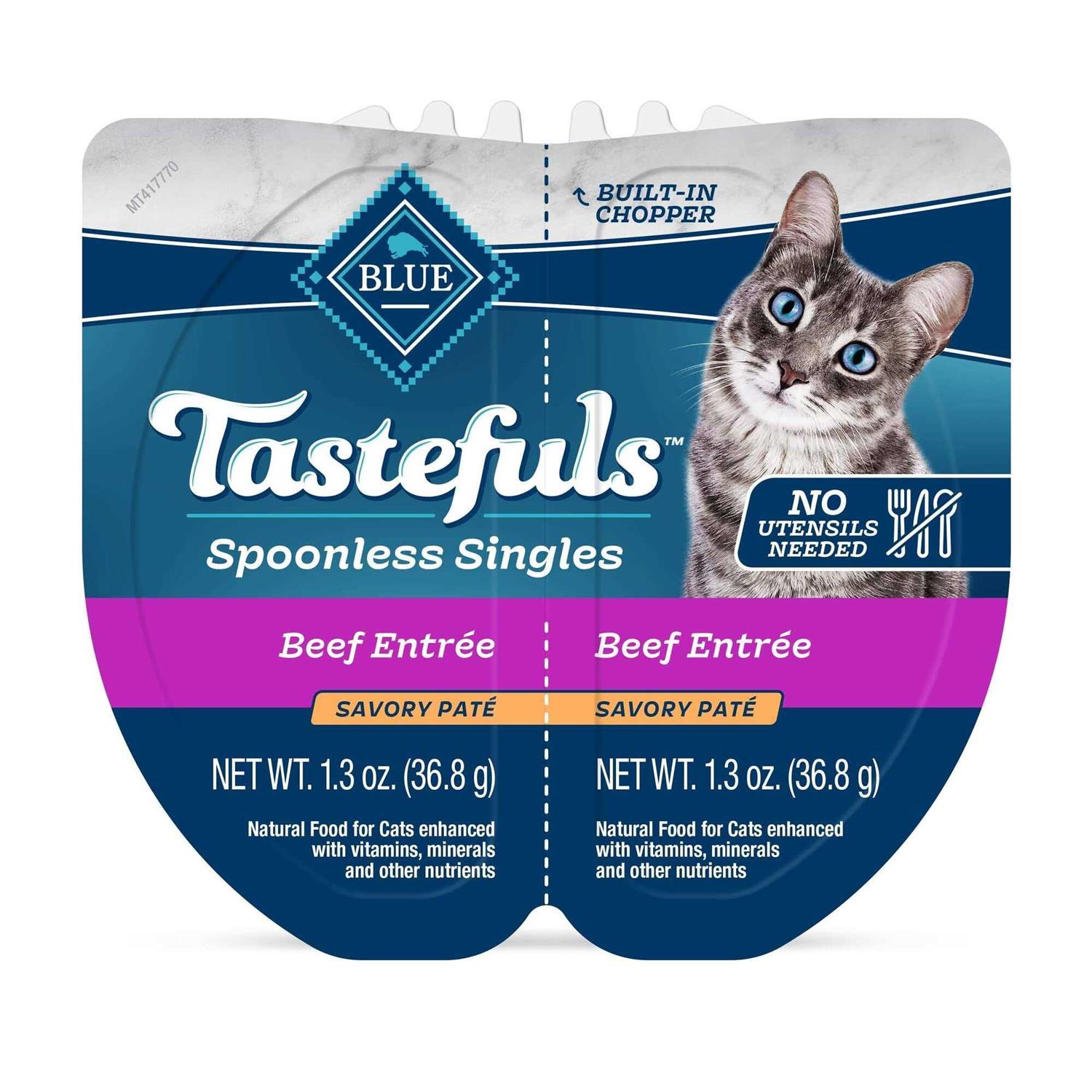 Blue Buffalo Tastefuls Spoonless Singles Adult Pate Wet Cat Food - Healthber