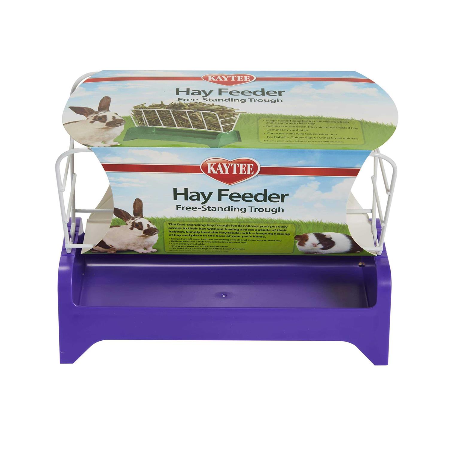 Kaytee Free Standing Trough Hay Feeder - Healthber