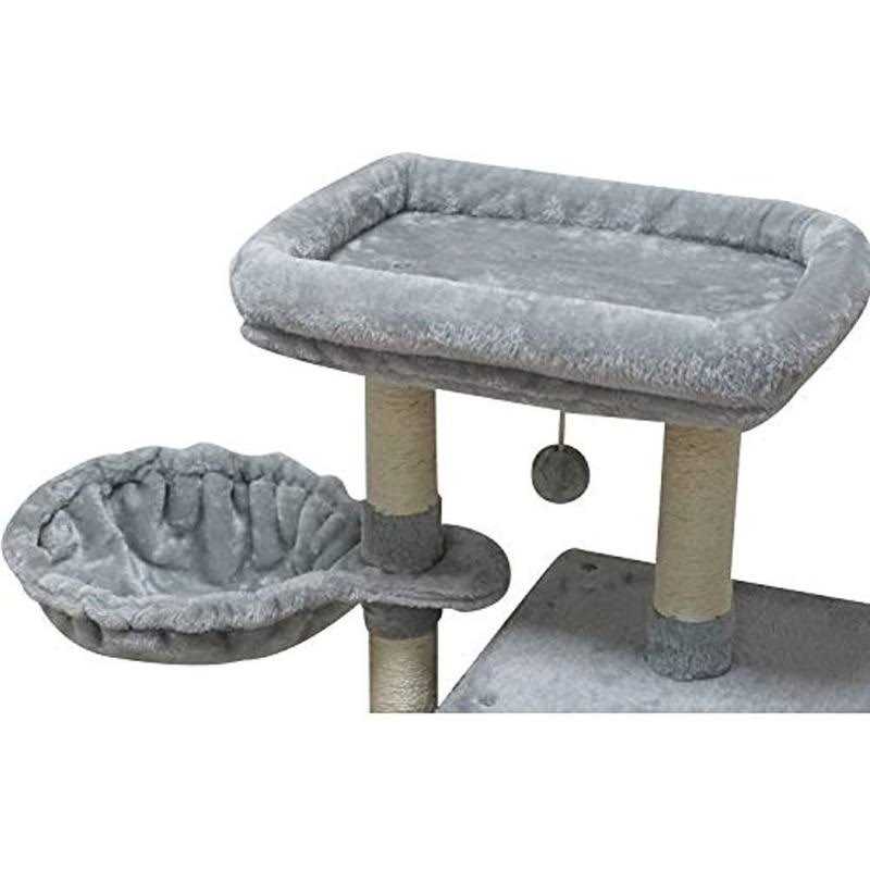 FISH&nap us09h Cute Cat Tree Kitten Cat Tower for Indoor Cat Condo Sisal Scratching Posts with Jump Platform Cat Furniture Activity Center Play House - Healthber