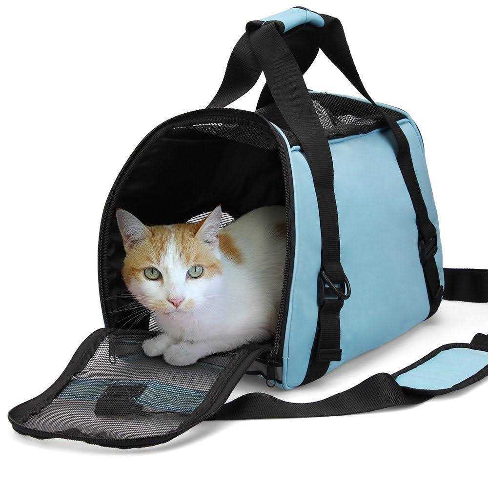 ZaneSun Cat Carrier,Soft-Sided Pet Travel Carrier for Cats,Dogs Puppy Comfort Portable Foldable Pet Bag Airline Approved - Healthber