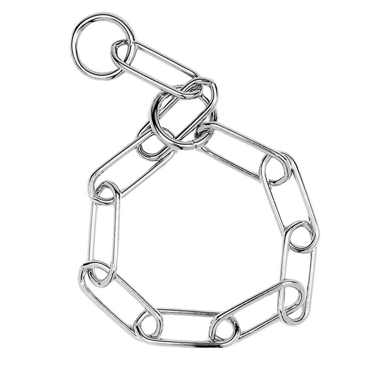 Herm Sprenger Fur Saver Link Chain Training Dog Collar - Healthber