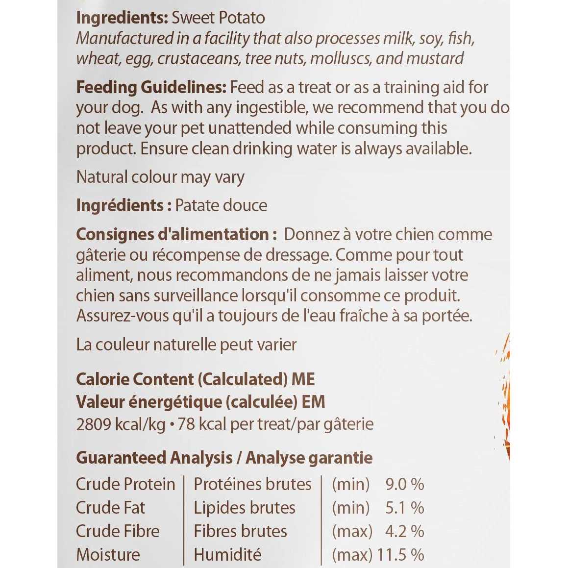 Caledon Farms Dog Treats Sweet Potato Chews - Healthber