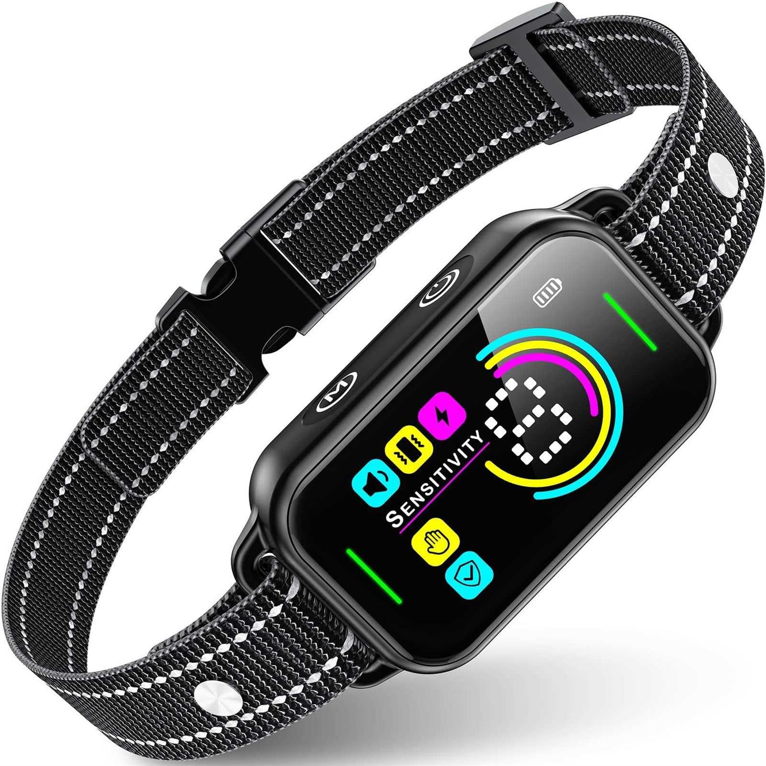 Dinjoo Dog Bark Collar Bark Collar for Large Medium Small Dogs,Smart Bark Collar,Rechargeable Anti Barking Training Collar with 8 Adjustable - Healthber