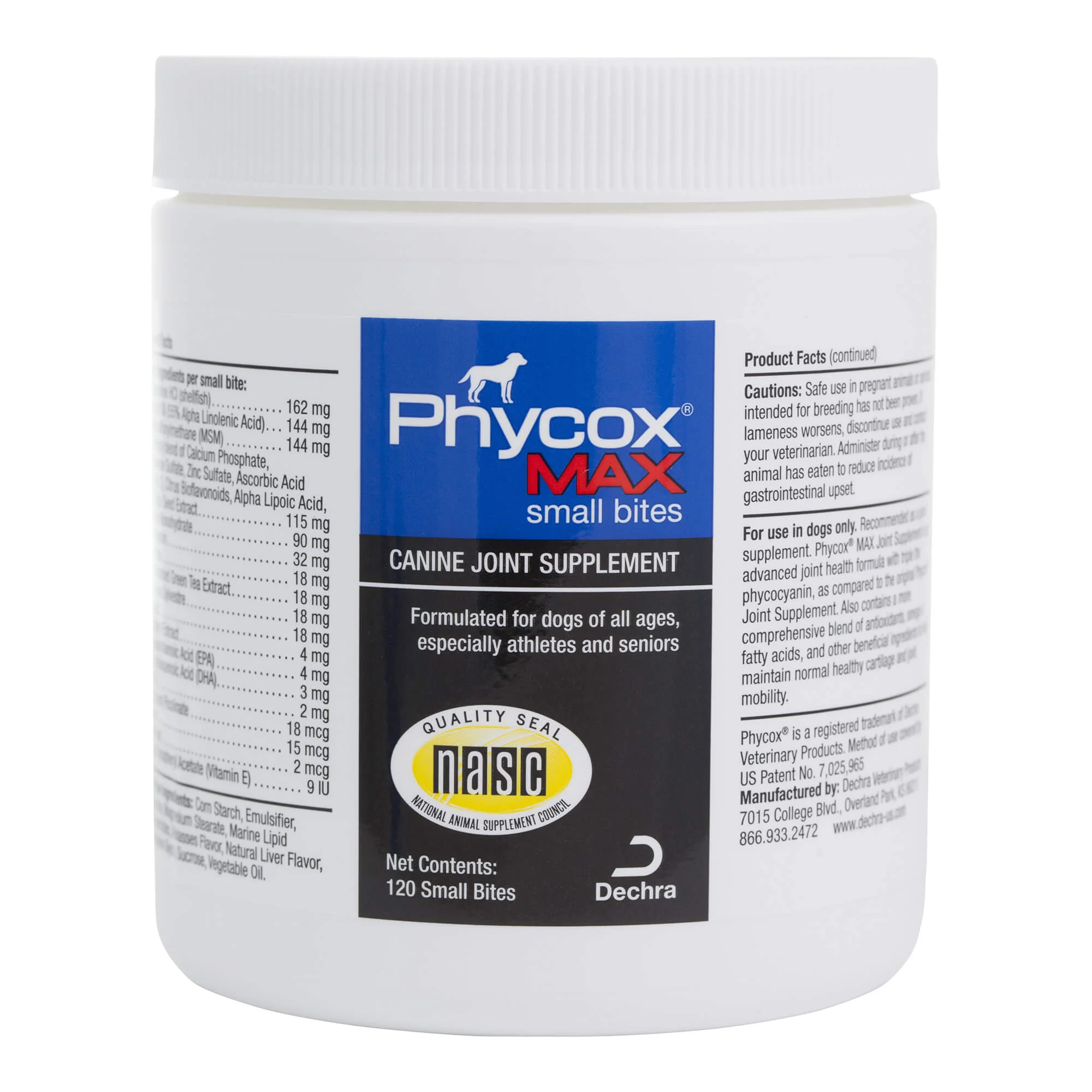 Phycox Max Canine Small Bites, 120 ct - Healthber