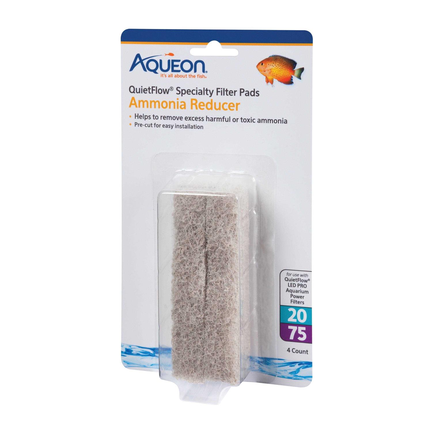 Aqueon QuietFlow Specialty Ammonia Reducer Filter Pads - Healthber