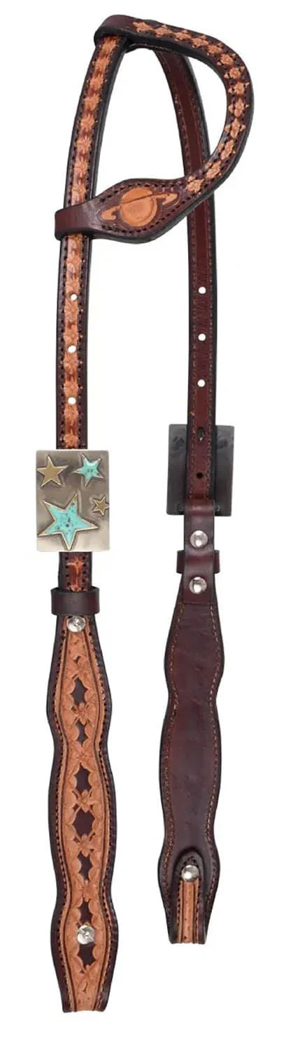 Circle Y Saturn Rising One Ear Headstall, Full - Healthber
