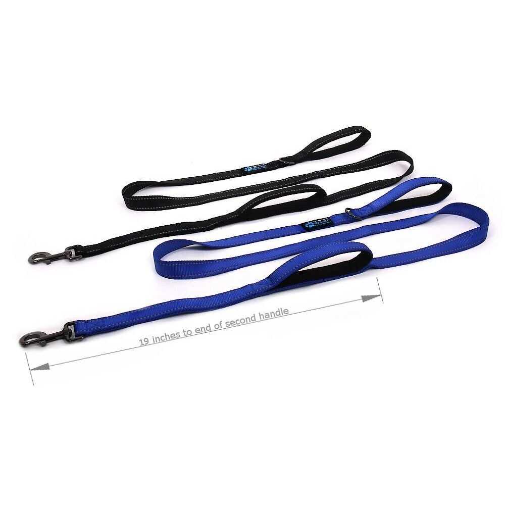 Max and Neo Double Handle Traffic Dog Leash Reflective We Donate a Leash to a Dog Rescue for Every Leash Sold - Healthber
