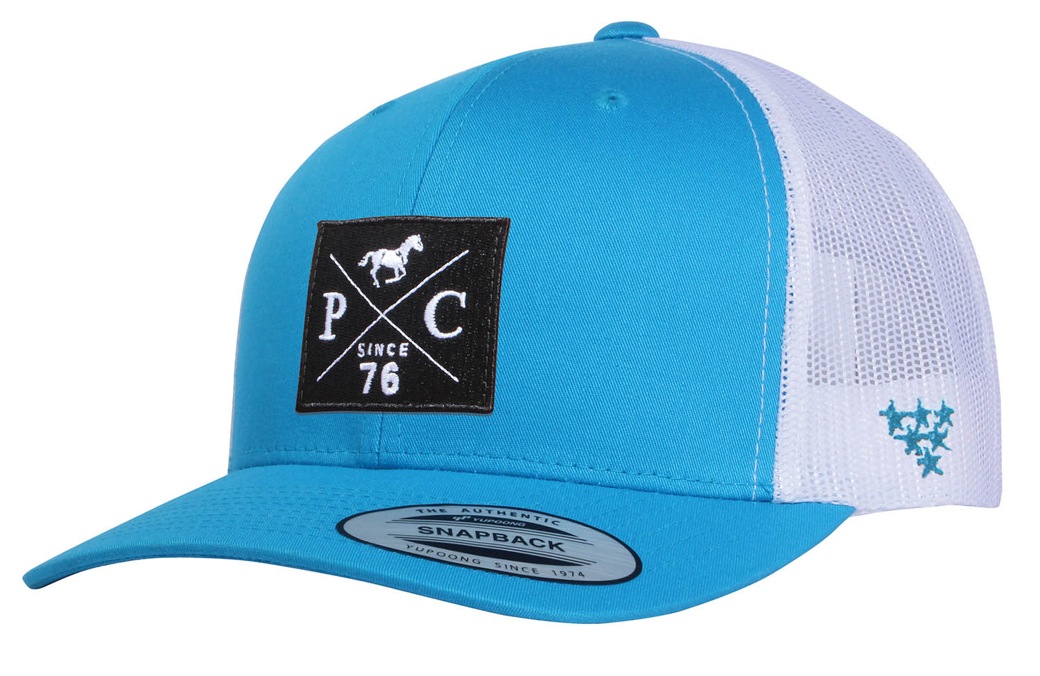 PC 2-Tone Trucker Hat, Turquoise/White - Healthber