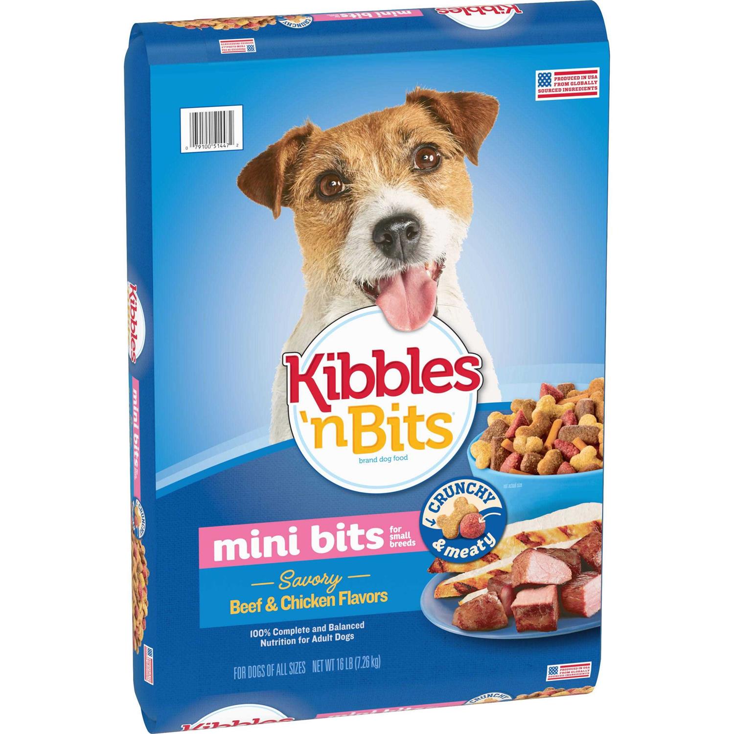 Kibbles n Bits Mini Bits Beef Chicken Dog Food - Healthber