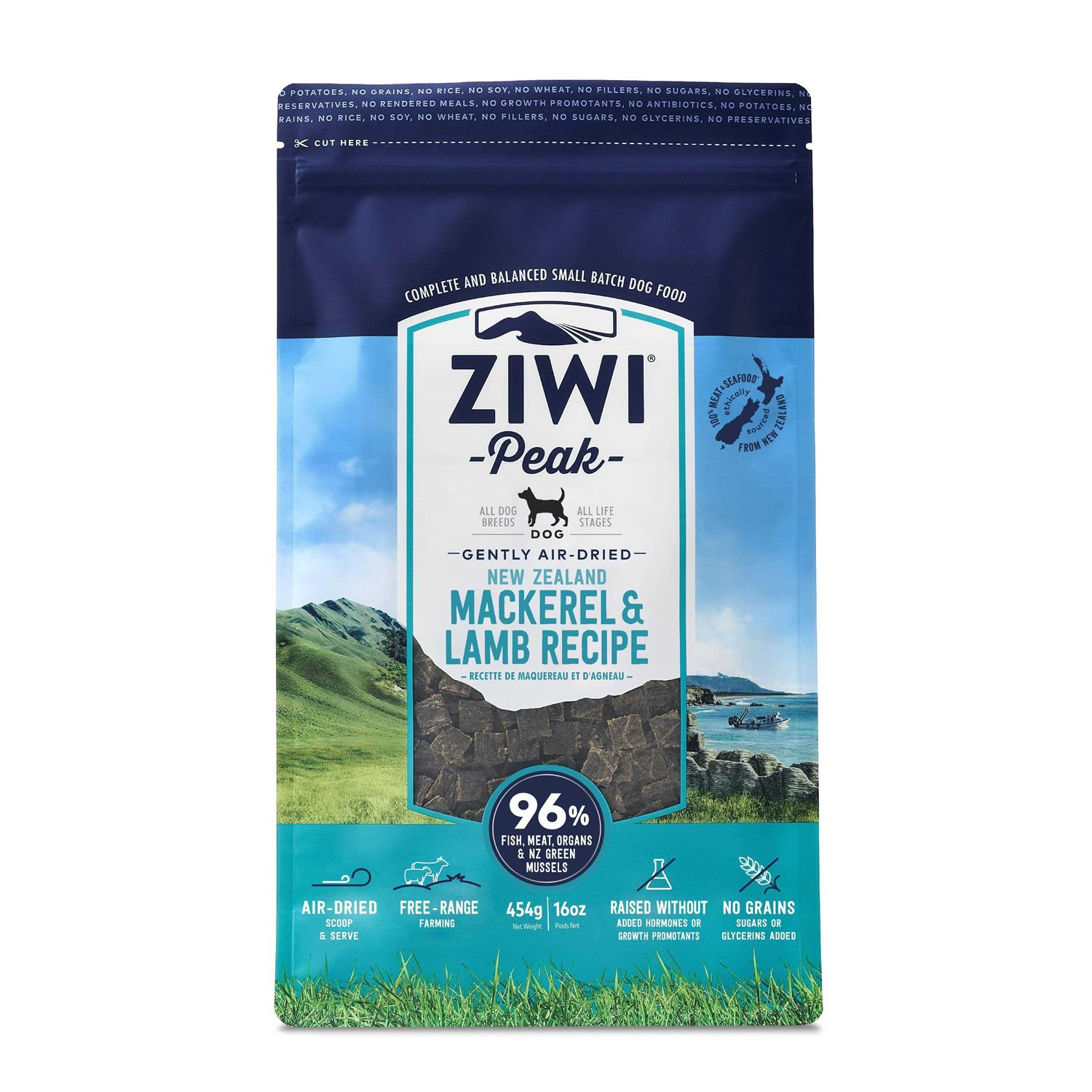 Ziwi Peak Mackerel Lamb Air-Dried Dog Food - Healthber